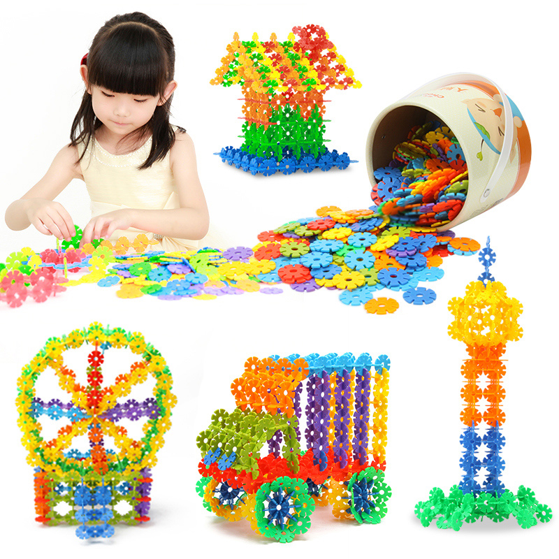 Spike Ball Game - 200 stücke schneeflocke spielzeug educativos bausteine