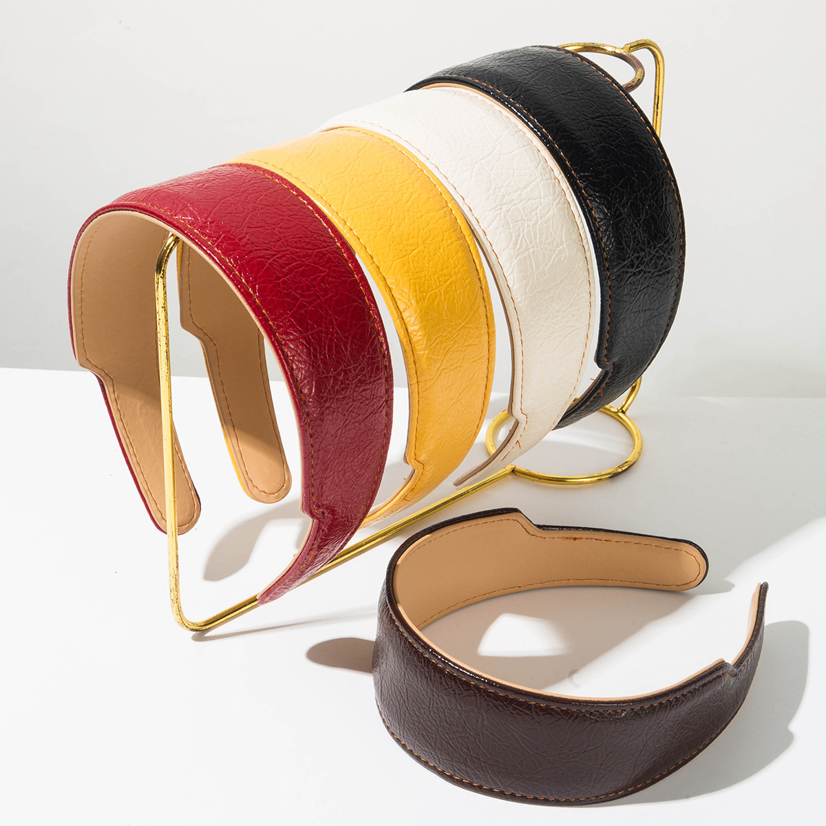 Ring Toss Outdoor - Eleganter koreanischer Stil, Leder-Haarreifen für Damen,