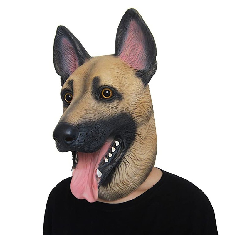 Party Games Animals - Le Cool Wolf, Polizei, Husky-Tiermaske, Hundekopfbedeckung,