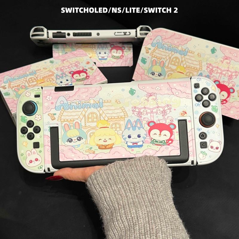 Party Games Switch 2 - Niedliche Tier-Party Switch2 Schutzhülle Cartoon-Muster Anpassbare