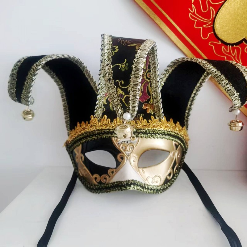 Party Games Animals - Le Cool Italienische Venezianische Glocken-Gentleman-Halbgesichtsmaske für