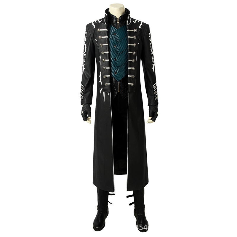 Party Games You Can Play - Vergil Cosplay Kostüm Komplettset Dark Fantasy