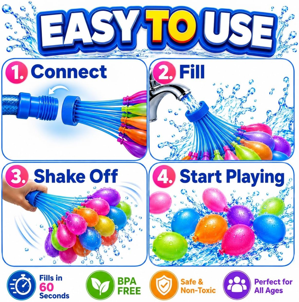 Wasserballons Schnellfüllend & – Quick Games Party Bewertung und Preis